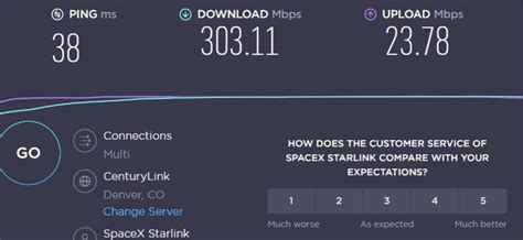 starlink internet speed test